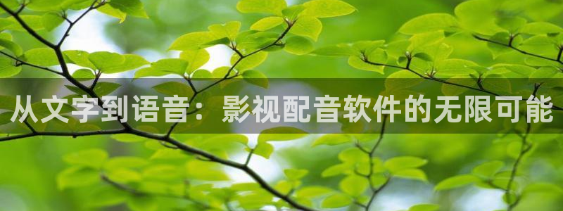 五杀影院在线观看免费播放：从文字到语音：影视配音软件的无限可能